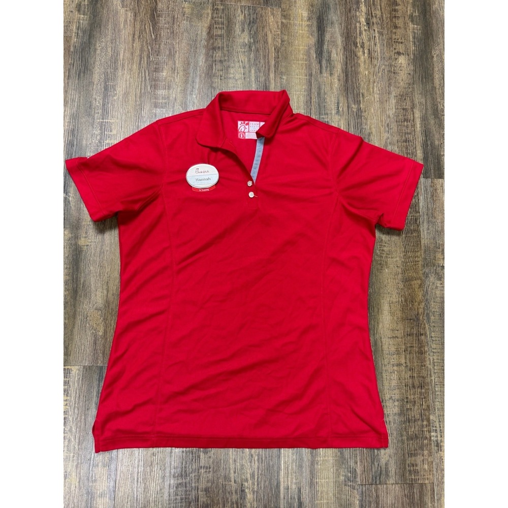 Oobe Polo Shirt Unisex XL Red Short Sleeve Collared Eco-friendly 100 Recycled...